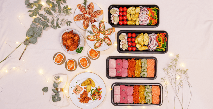 Feestmenu met Teppanyaki