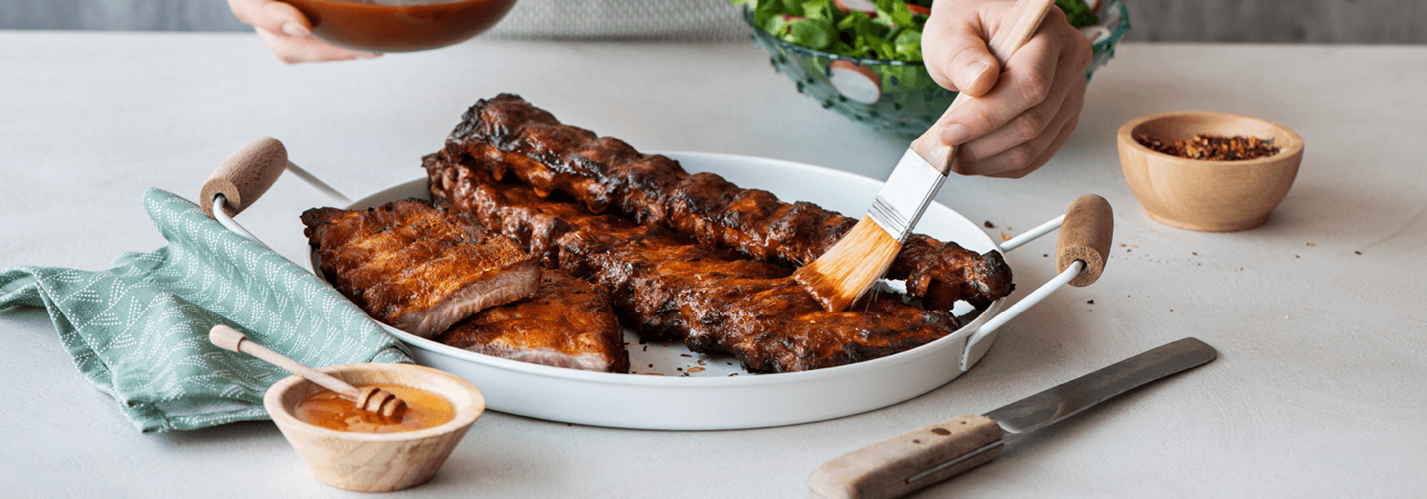 recept gelakte ribbetjes - spareribs