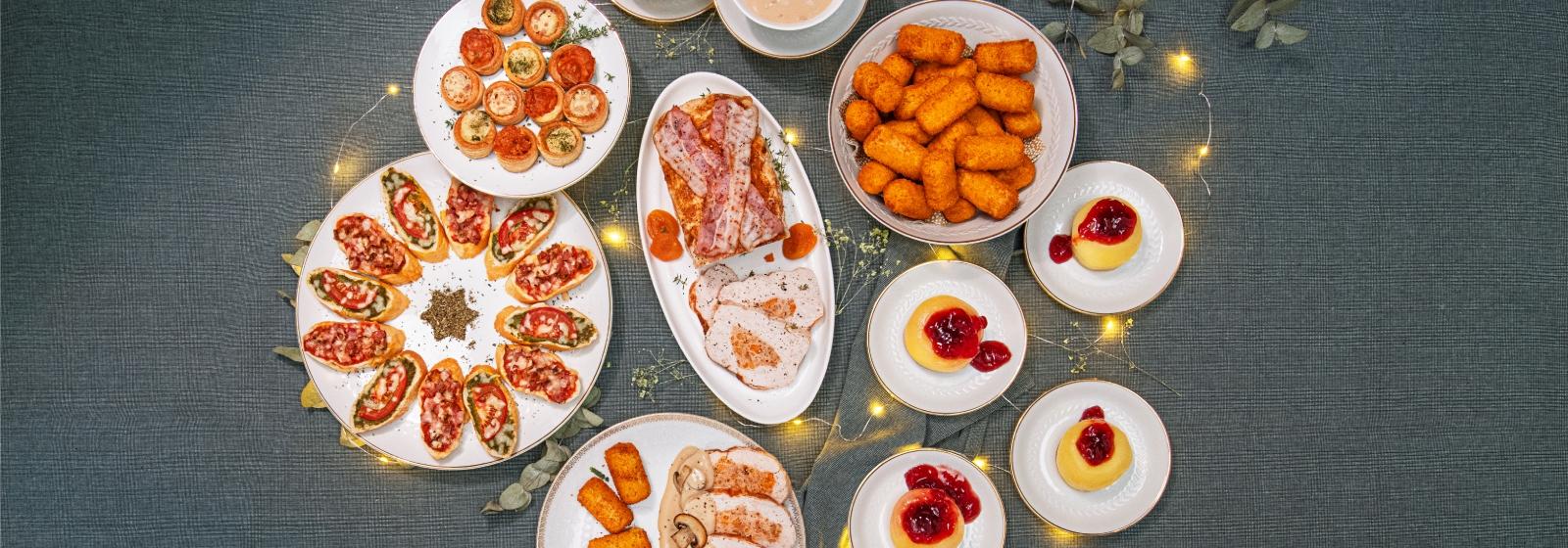 Feestmenu met Gevulde kalkoenfilet