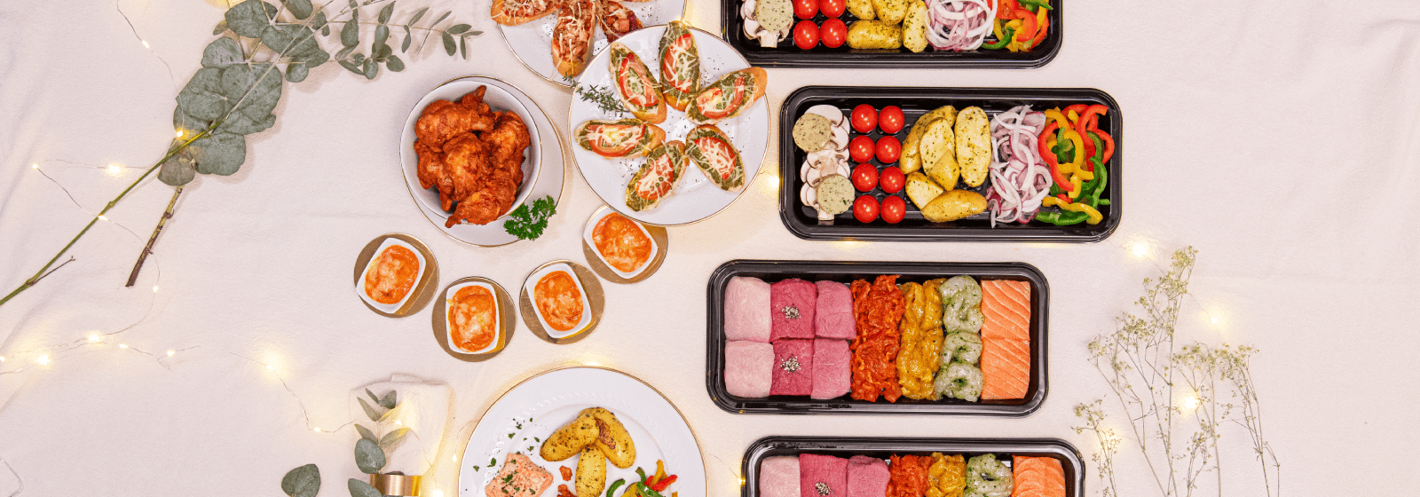 Feestmenu met Teppanyaki