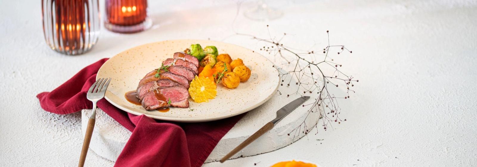 bonap-recept-kerst-eendenborst-met-sinaasappelsaus