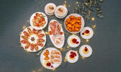 Feestmenu met Gevulde kalkoenfilet