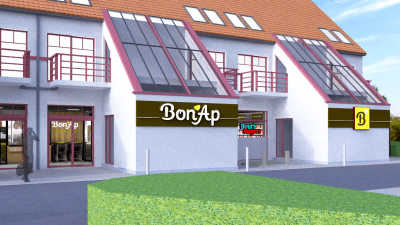 Gevel Bon'Ap maaltijdwinkel Blankenberge