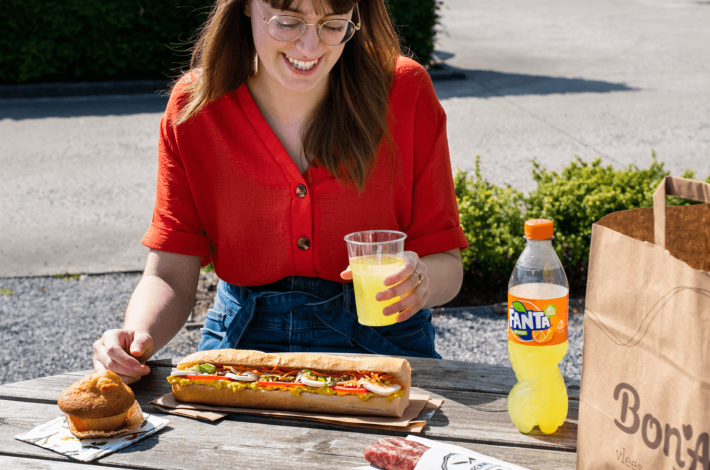 Belegd broodje - lunchen bij Bon'Ap