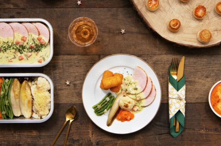 Menu met kalkoenfilet