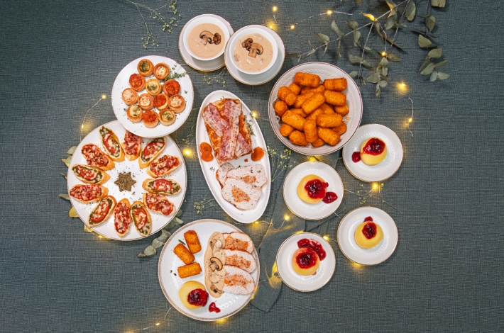 Feestmenu met Gevulde kalkoenfilet