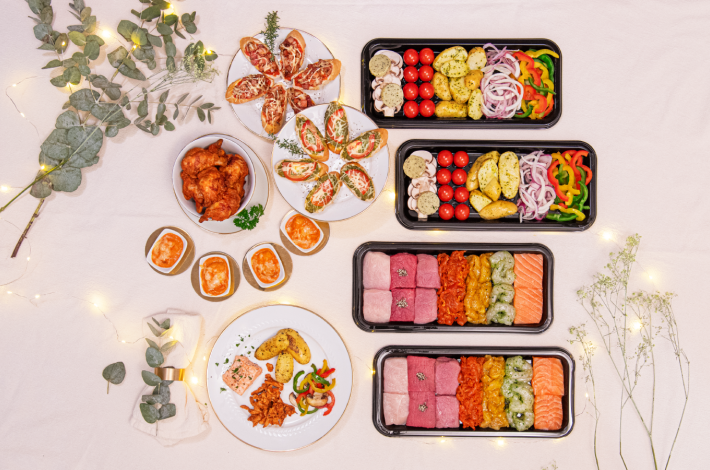 Feestmenu met Teppanyaki