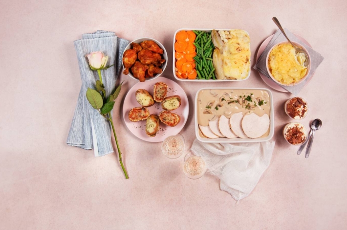 valentijnsmenu gebakken kalkoenfilet