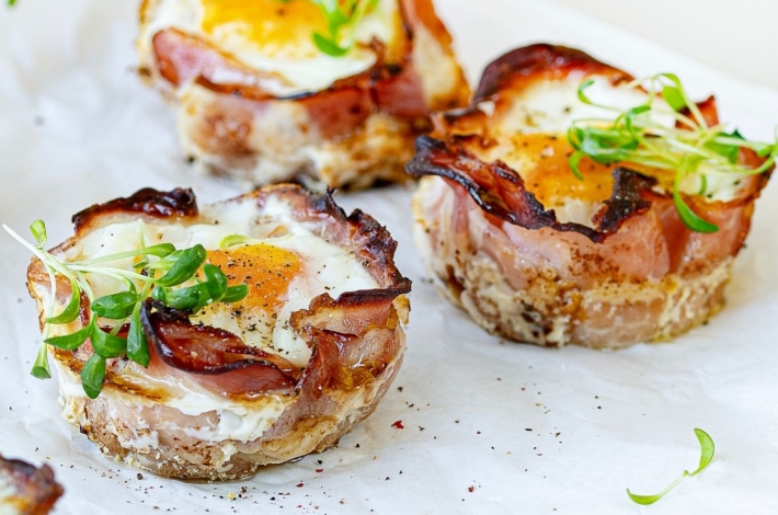 Paasrecept-eimuffin met breugelspek